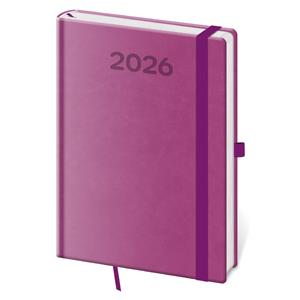 Kalendarz książkowy tygodniowy A5 2026 Print Pop - fioletowy