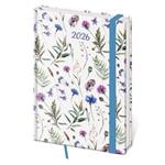 Kalendarz książkowy tygodniowy A5 2026 Vario - Wildflowers z gumką