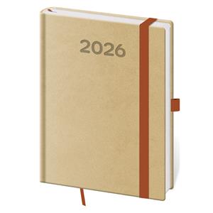 Kalendarz książkowy tygodniowy B6 2026 Print Pop - cappuccino