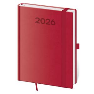 Kalendarz książkowy tygodniowy B6 2026 Print Pop - malina