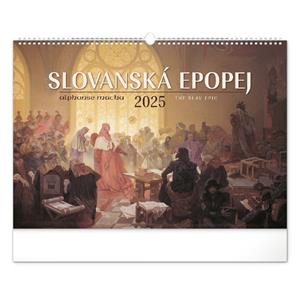 Kalendarz ścienny 2025 Epopeja Słowiańska - Alfons Mucha