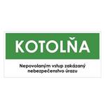 Kotolňa, zelená, plast 1mm,190x90mm