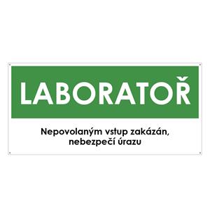 LABORATOŘ, zelená, plast s dírami 2 mm 190x90 mm