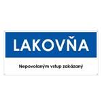 Lakovňa, modrá, plast 2mm s dierkami-190x90mm