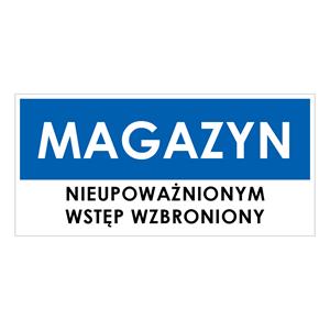 MAGAZYN, niebieski - płyta PVC 1 mm 190x90 mm