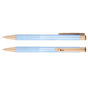 Metal ballpoint pen Fany - blue light