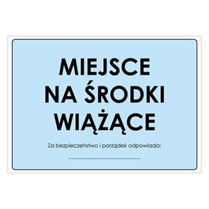 MIEJSCE NA ŚRODKI WIĄŻĄCE, płyta PVC 1 mm, 297x210 mm