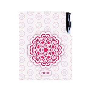 Notes DESIGN A5 kropkowany - Mandala czerwony