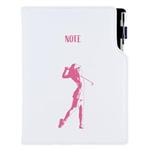 Notes DESIGN B5 kratkowany - biały - Golf kobiety
