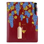 Notes DESIGN B5 kratkowany - bordo - Wino