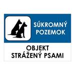 Objekt strážený psami,plast 1mm,210x148mm