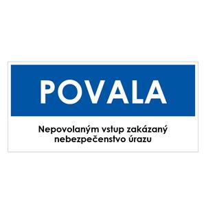 Povala, modrá, plast 1mm,190x90mm