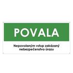 Povala, zelená, plast 2mm s dierkami-190x90mm