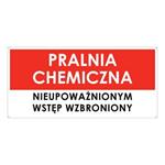 PRALNIA CHEMICZNA, płyta PVC 2 mm z dziurkami, 190x90 mm