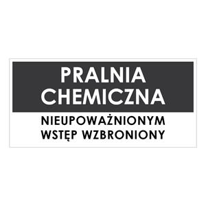 PRALNIA CHEMICZNA, szary - płyta PVC 2 mm 190x90 mm