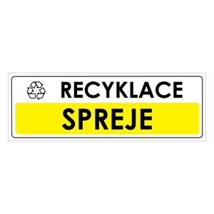 RECYKLACE - SPREJE, plast 2 mm, 290x100 mm