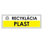 Recyklácia-plast,plast 1mm,290x100mm