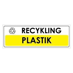 RECYKLING - płyta PVCIK - płyta PVC, naklejka 290x100 mm