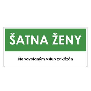 ŠATNA ŽENY, zelená, plast s dírami 2 mm 190x90 mm