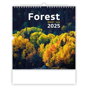 Ścienny Kalendarz 2025 - Forest/Wald/Les