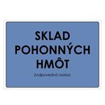 Sklad pohonných hmôt, plast 1mm 297x210mm