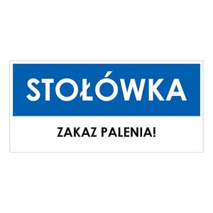 STOŁÓWKA, niebieski - płyta PVC 2 mm 190x90 mm