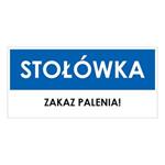 STOŁÓWKA, niebieski - płyta PVC 2 mm 190x90 mm