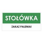 STOŁÓWKA, zielony - płyta PVC 1 mm 190x90 mm