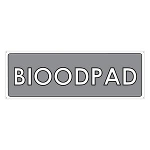 TŘÍDĚNÝ ODPAD - BIOODPAD, plast 2 mm s dírkami 290x100 mm