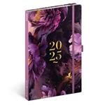 Tygodniowy kalendarz książkowy 2025 B6 Fioletowy