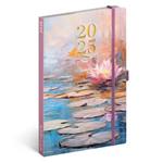 Tygodniowy kalendarz książkowy 2025 B6 Lilia wodna