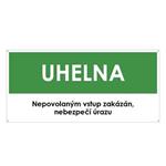 UHELNA, zelená, plast s dírami 2 mm 190x90 mm