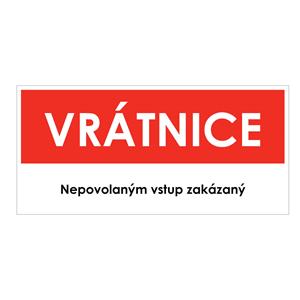 VRÁTNICE, červená, plast 2 mm 190x90 mm