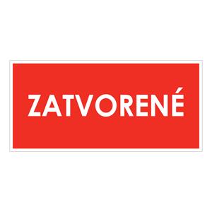 Zatvorené,plast 1mm,190x90mm