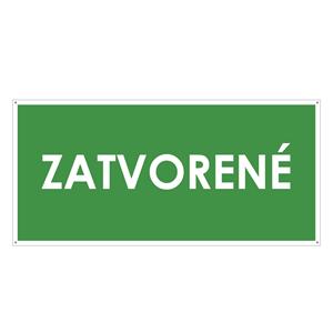 Zatvorené, zelená, plast 2mm s dierkami-190x90mm