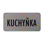 Znak drzwi - Kuchyňka, płyta aluminiowa, 160 x 80 mm