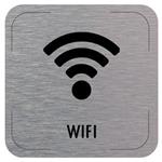 Znak drzwi - Wi-Fi - piktogram, płyta aluminiowa, 80 x 80 mm